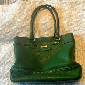 Kate Spade Emerald Green Leather Tote